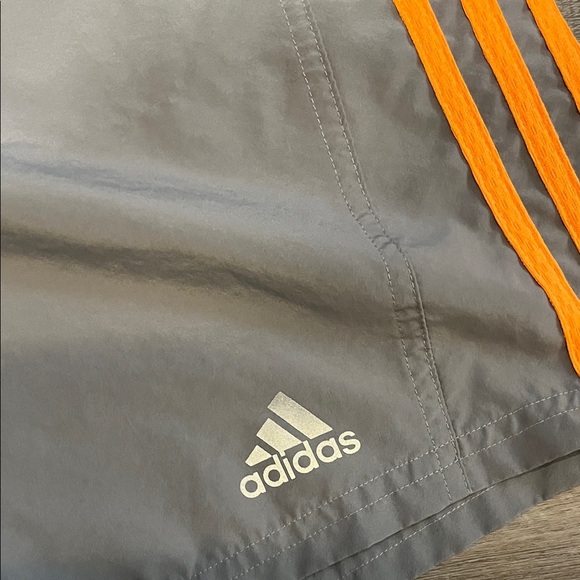 adidas Gray and Orange Athletic Shorts - Picture 3 of 3